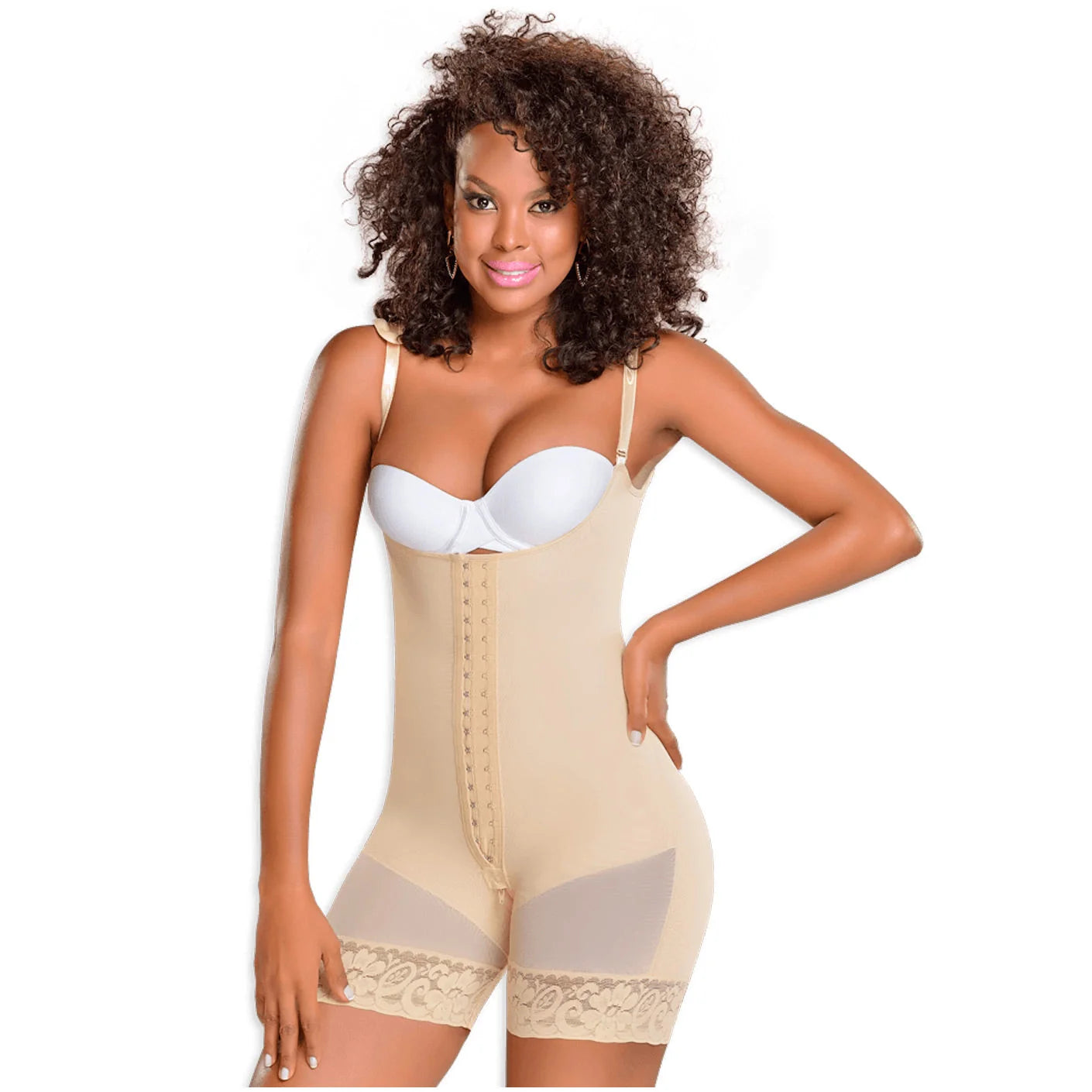 Faja completa de alta compresion con tirantes anchos -M&D0065