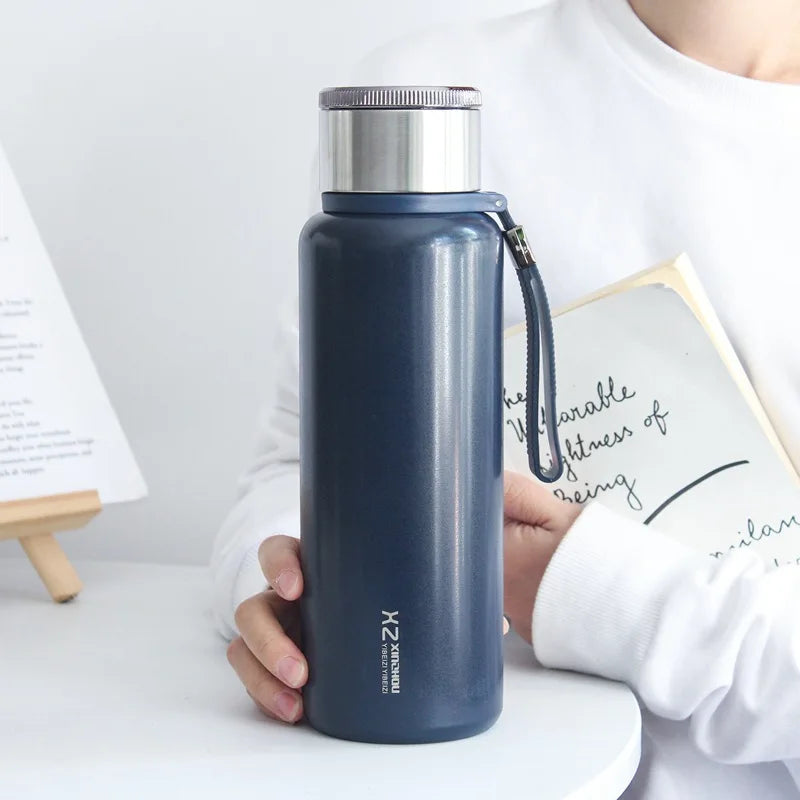 1L Large Thermal Water Bottle for Tea Hot & Cold Coffee Thermos 316 Stainless Steel Vacuum Sealed Insulated Flask Bottle Travel