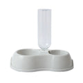Pet Cat Bowl Automatic Feeder Water Dispenser Dog Cat Food Bowl with Drinking Raised Stand Double Dish Bowls for Cats Dogs Pet