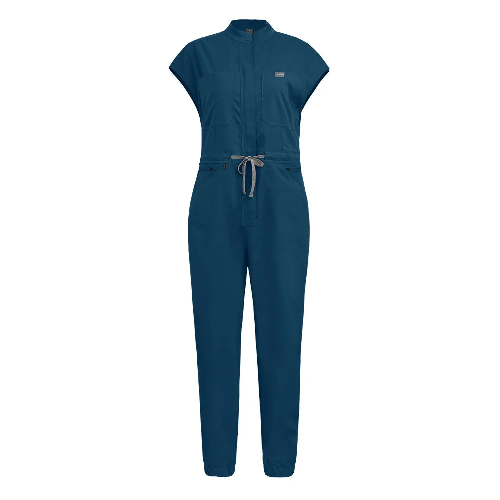 Wholesale Medical Apparel Scrub Uniform Women Short Sleeved Scrubs Jumpsuit Medical Hospital Clothing Scrub Uniforms with Pocket