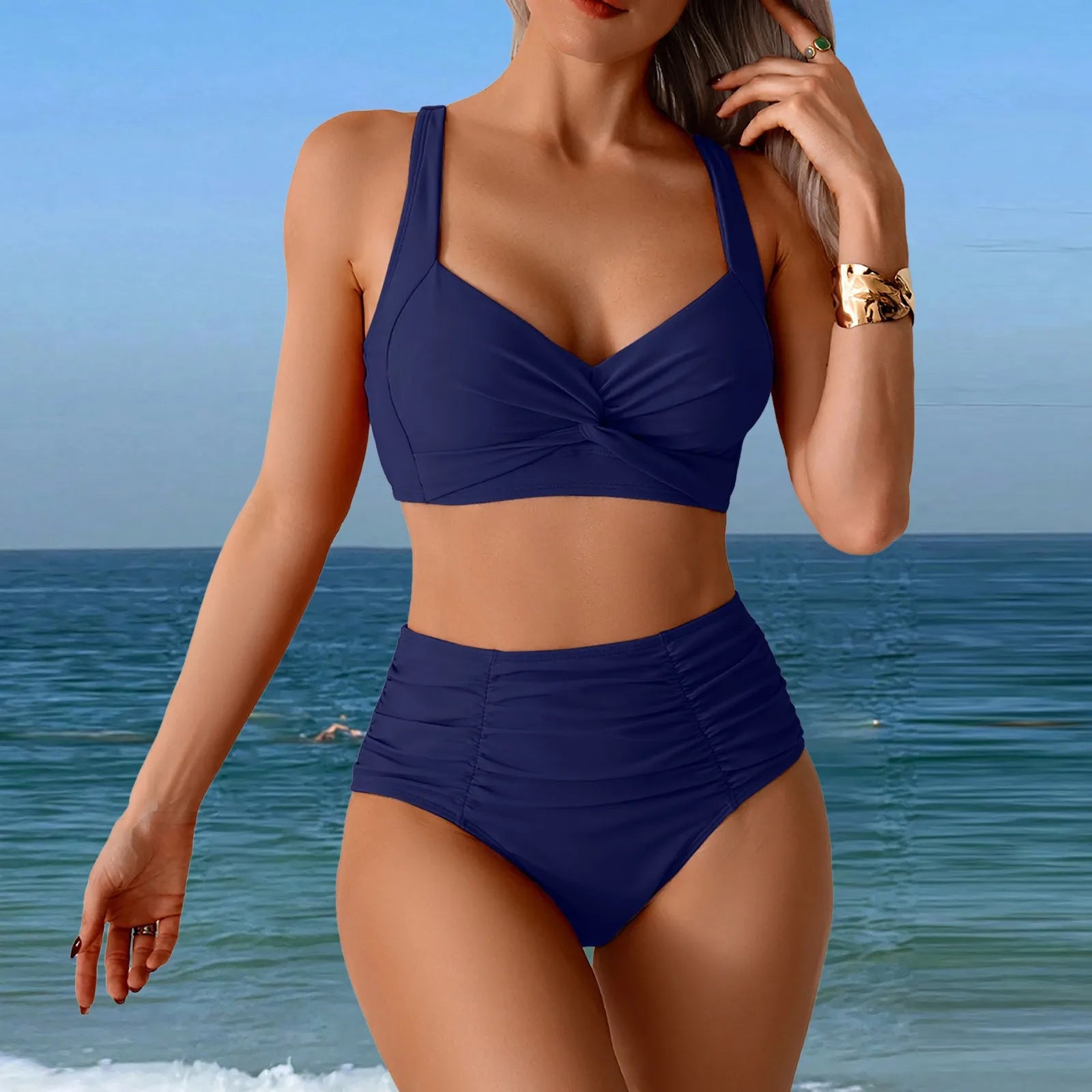 Summer Swimsuit Women Sexy Bikini Set Women Two Piece Swimsuit Sexy Two Piece High Waist Bikini Women Clothing купальник