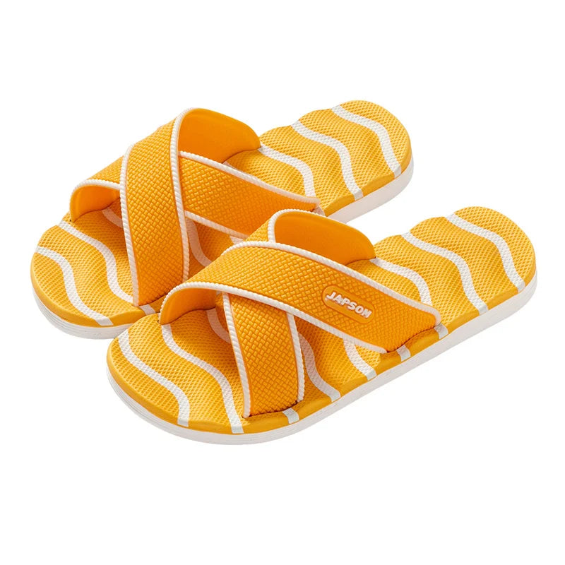 Summer Slippers Men Flat Slides Fashion Green Men's Slippers Indoor House Shoes Unisex Non-slip Bathroom Slippers Home pantuflas