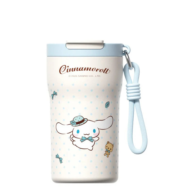 X&W Sanrio Thermos Mug Stainless Steel Double-drinking Water Bottle Cartoon Thermal Cup Coffee Mug Keep Hot & Cold Insulated Cup