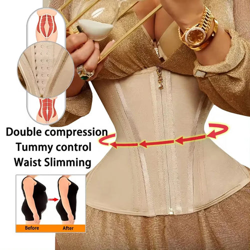 Colombian Girdle – Double Compression Waist Trainer Shorts