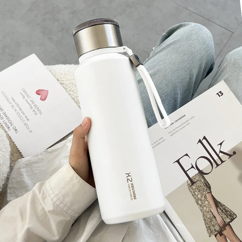 1L Large Thermal Water Bottle for Tea Hot & Cold Coffee Thermos 316 Stainless Steel Vacuum Sealed Insulated Flask Bottle Travel