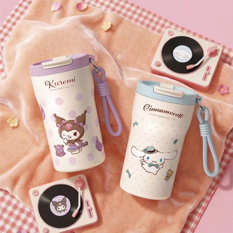 X&W Sanrio Thermos Mug Stainless Steel Double-drinking Water Bottle Cartoon Thermal Cup Coffee Mug Keep Hot & Cold Insulated Cup