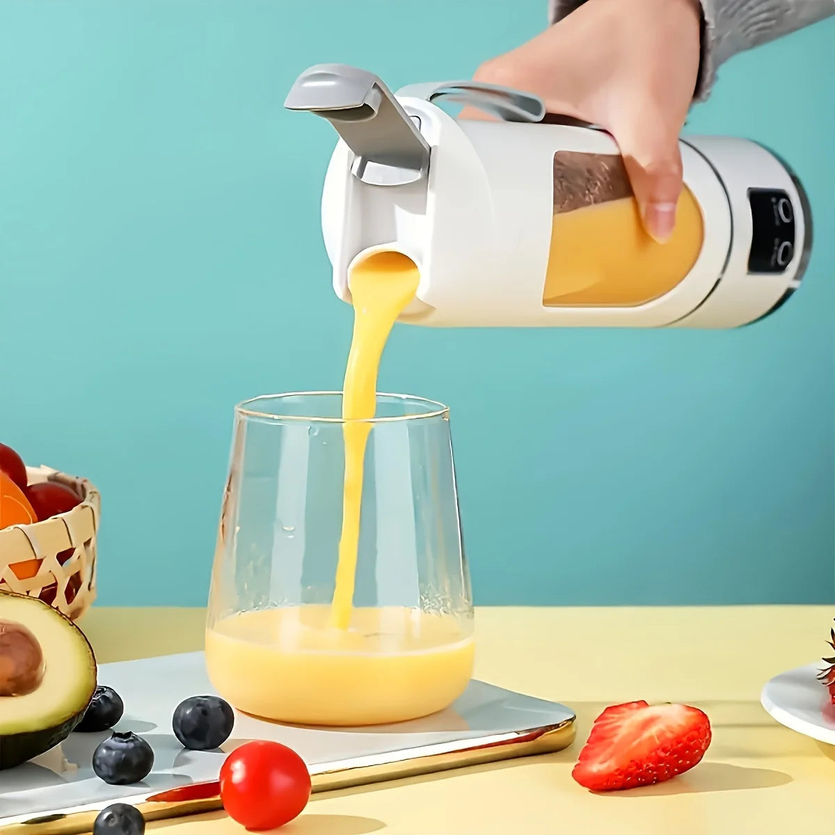 Portable USB Rechargeable Blender Juicer Mini Electric Fruit Vegetable Mixer Milkshake Smoothie Maker Easy Clean
