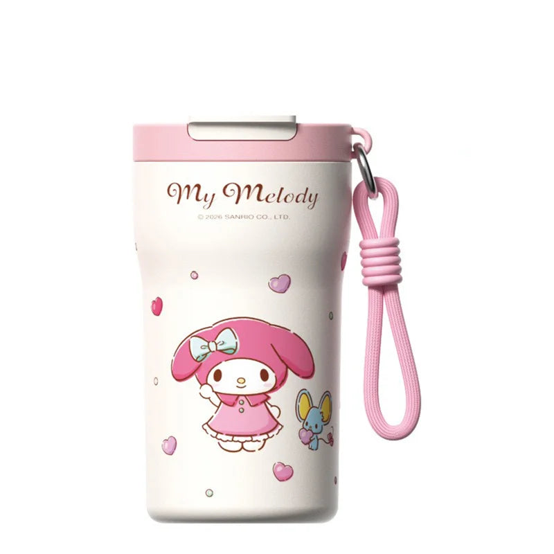 X&W Sanrio Thermos Mug Stainless Steel Double-drinking Water Bottle Cartoon Thermal Cup Coffee Mug Keep Hot & Cold Insulated Cup