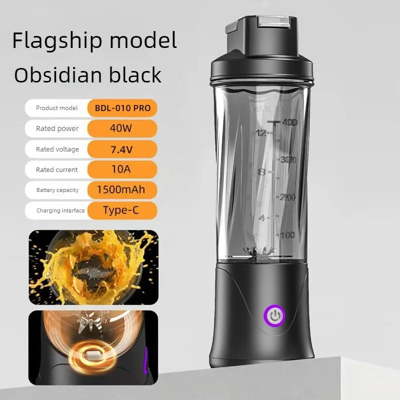 400ml Portable Blender Juicer USB Rechargeable Mini Food Processor Wireless Electric Kitchen Mixer Smoothie Maker Travel Cup