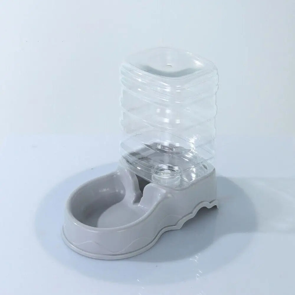 3.8L Automatic Pet Feeder Large Cat Dog Food Dispenser Water Fountain Drink Bowl