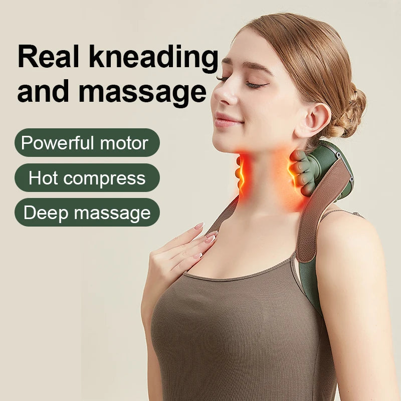 Masajeador de Hombros y Cuello Recargable USB