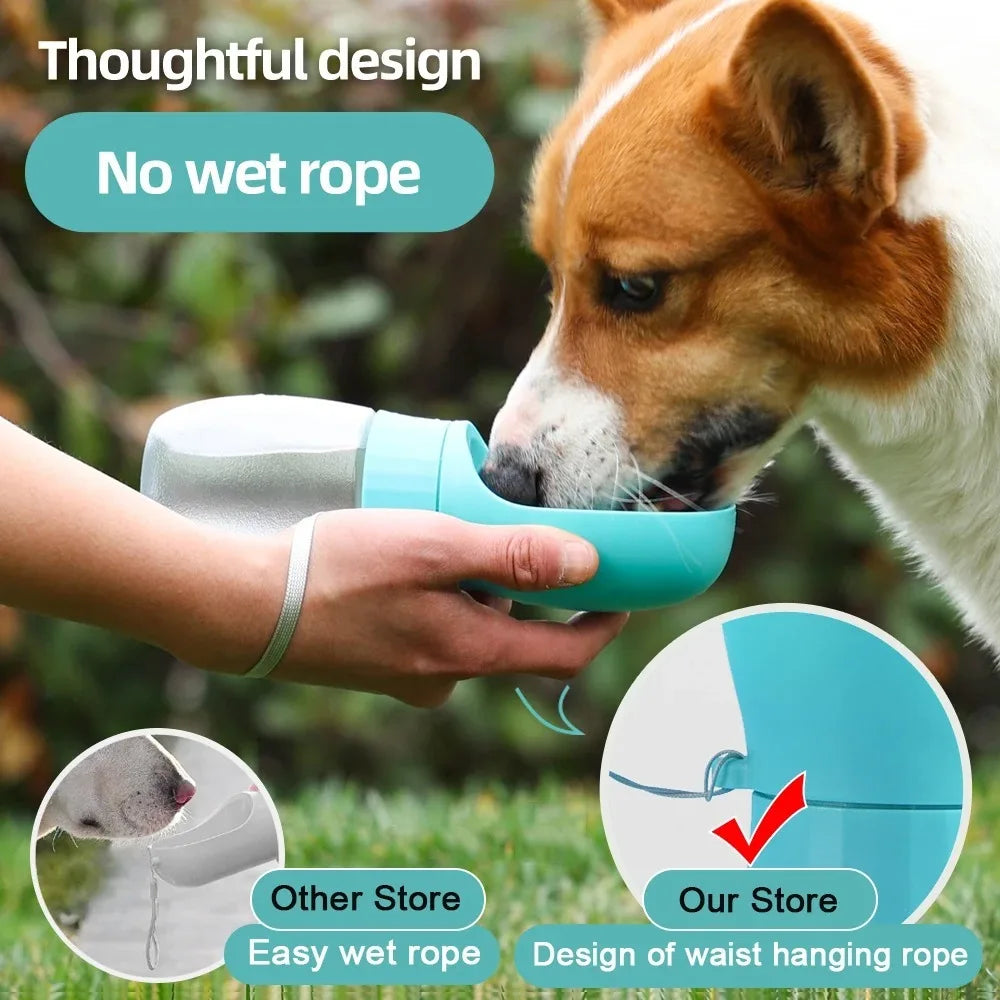 300ml Big Dog Water Bottle Portable Drinking Bowl For Small Dogs Cat Travel Hiking Puppy Pet Water Dispenser Cup Labrador