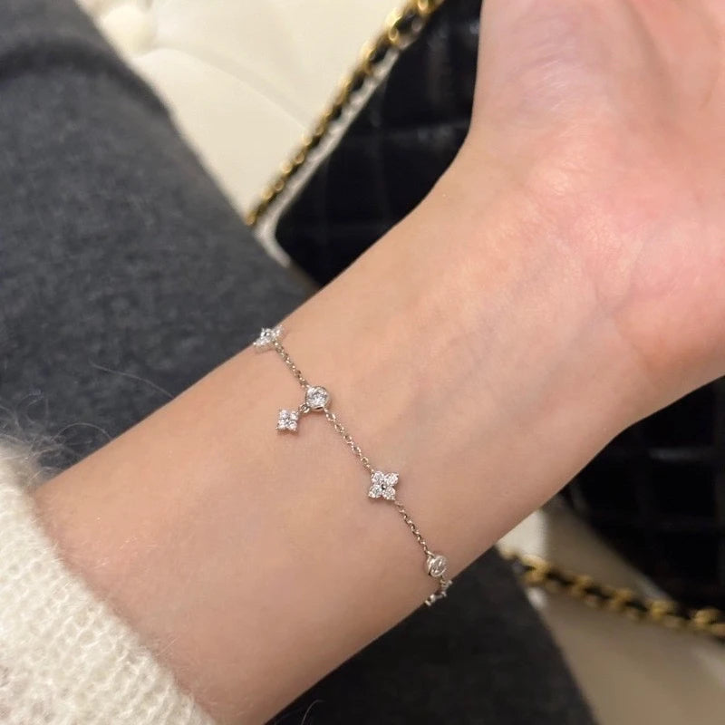 Women’s Copper Bracelet New High-End Jewelry Minimalist Zircon Chain Bracelet Best Friend Jewelry Gift