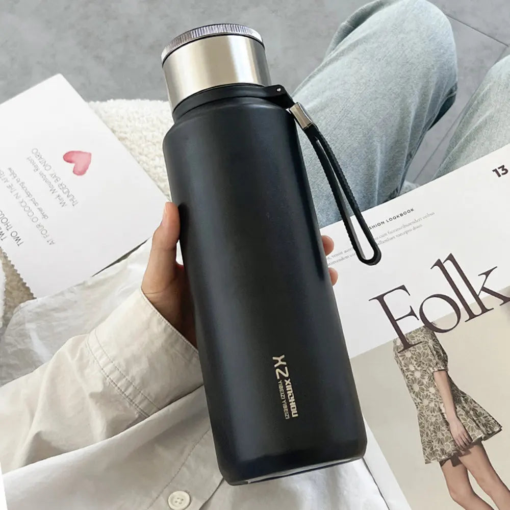 1L Large Thermal Water Bottle for Tea Hot & Cold Coffee Thermos 316 Stainless Steel Vacuum Sealed Insulated Flask Bottle Travel