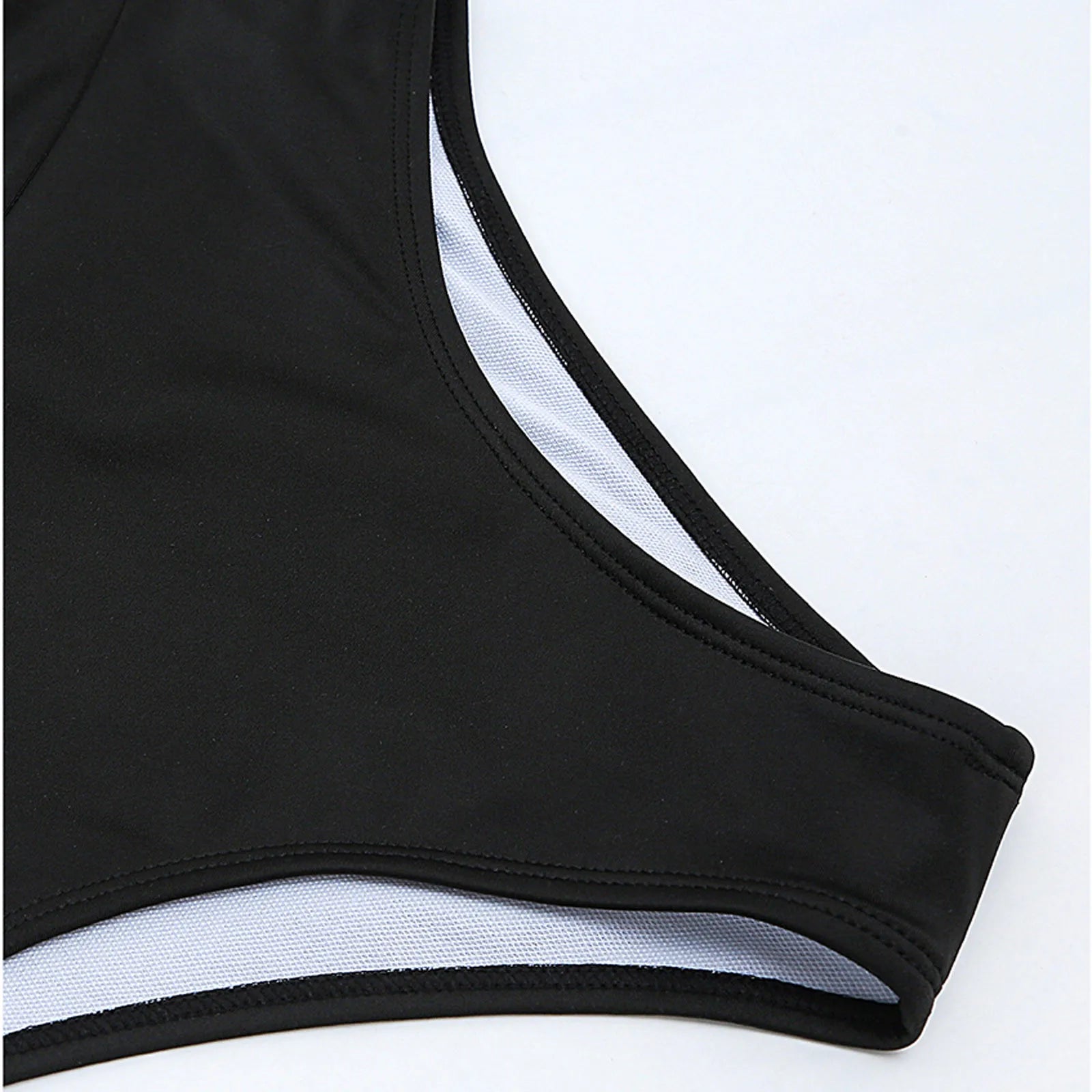 Women Solid Split Swimsuits Push Up Bar Patchwork Swimsuit Sexy Women'S Bikini Front Ruched High Rise Swimsuit Two Piece