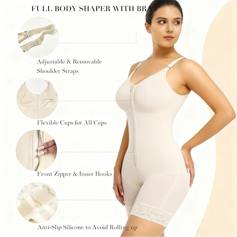 Colombian Full Body Faja – Postpartum Stage 3 Butt Lifter Girdle