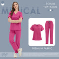 New Scrub Suit Stretch Breathable High-end Women Set Medical Nursing Surgical Uniforms Hospital Nurse Workwear Dentist Overalls
