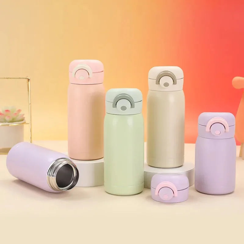 Mini Thermos Cup 220ml/350ml, Stainless Steel Thermal Cup, Insulated Water Bottle, Ideal Gift for Children