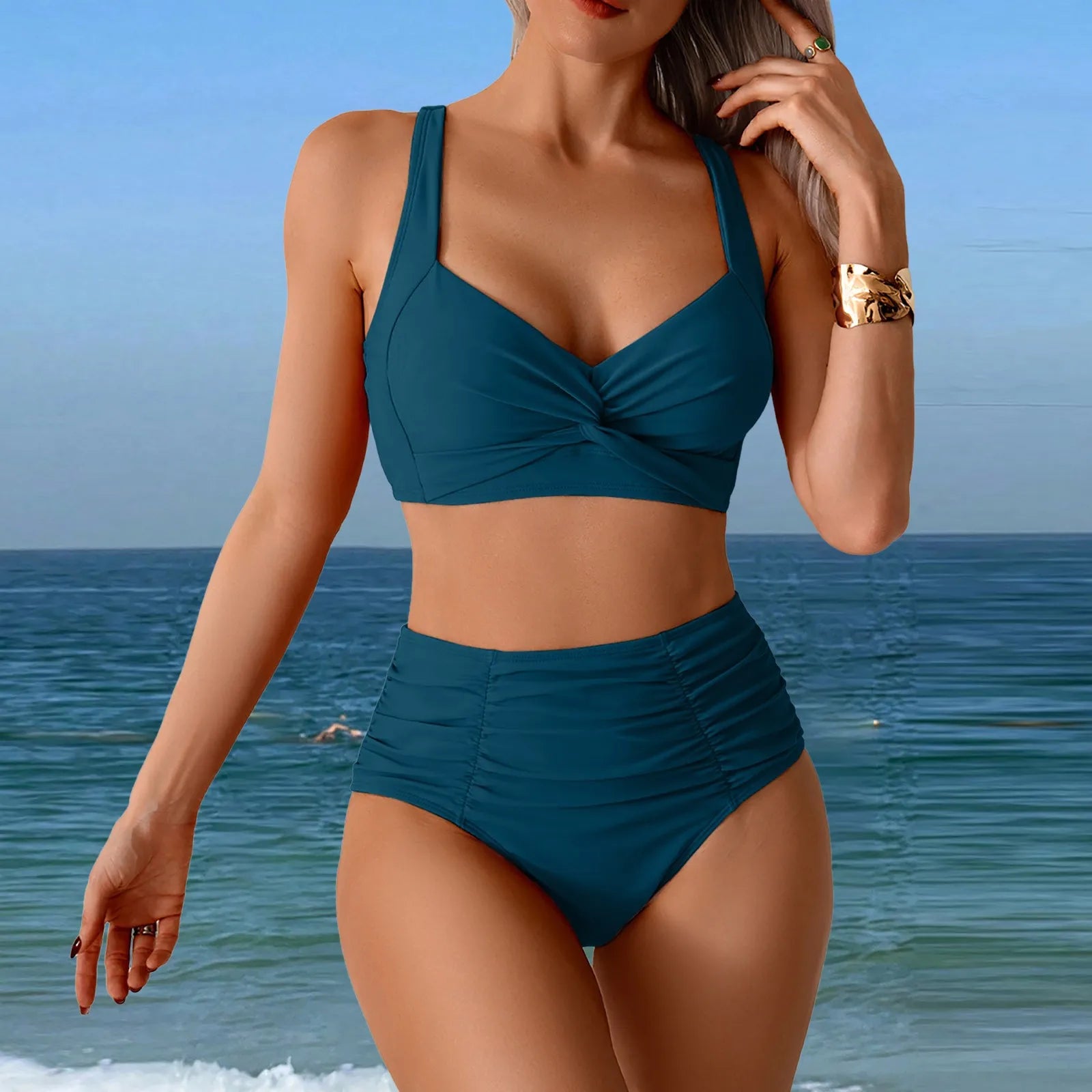 Summer Swimsuit Women Sexy Bikini Set Women Two Piece Swimsuit Sexy Two Piece High Waist Bikini Women Clothing купальник