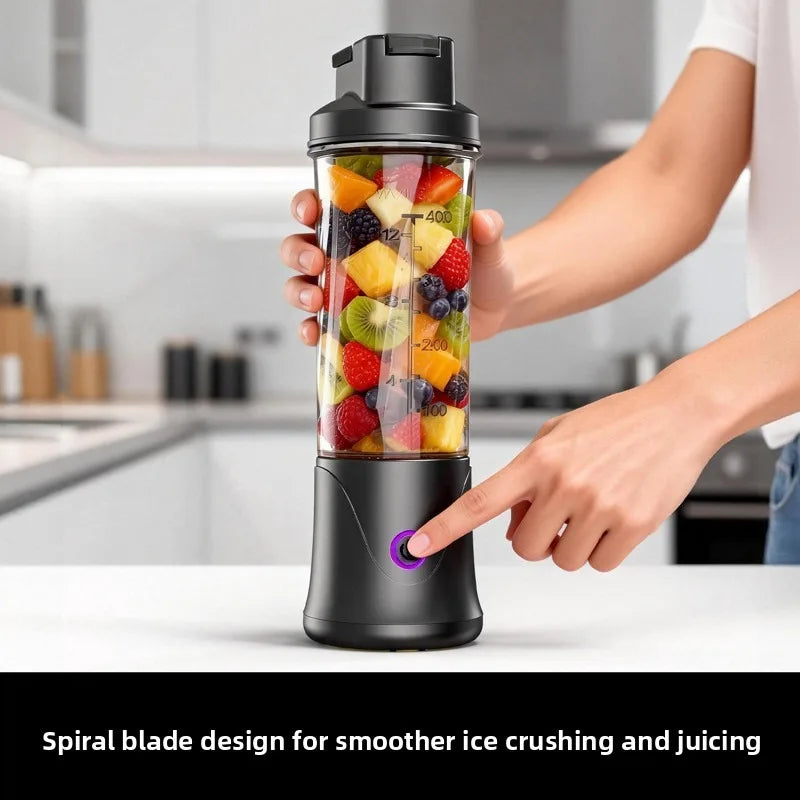 400ml Portable Blender Juicer USB Rechargeable Mini Food Processor Wireless Electric Kitchen Mixer Smoothie Maker Travel Cup