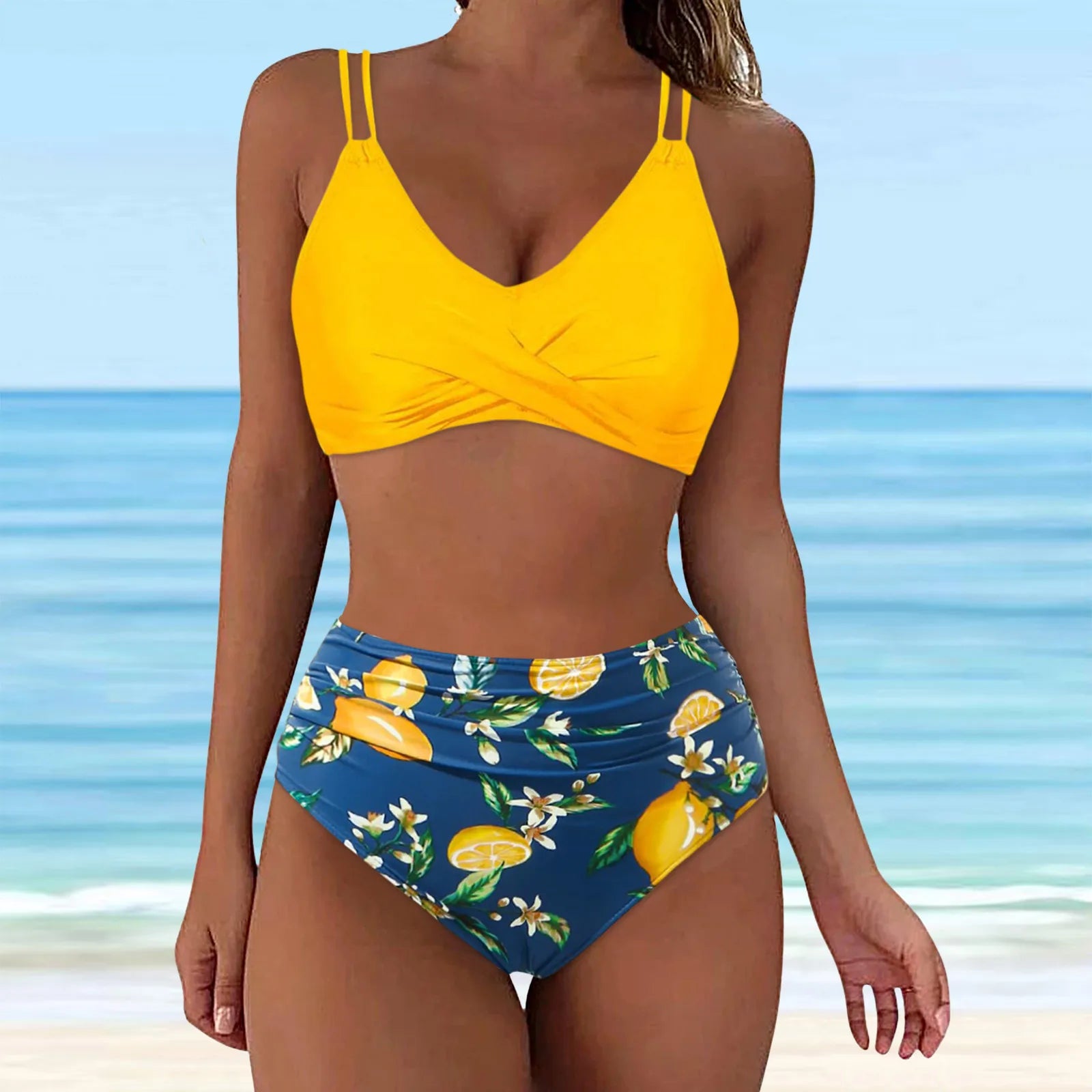 Swimsuits For Women Two Piece Swimsuit Sexy Push Up Bikini Sets High Waist Swimwear Brazillian Tankini Bathing Suits купальник
