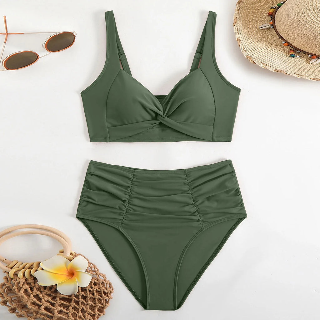 Summer Swimsuit Women Sexy Bikini Set Women Two Piece Swimsuit Sexy Two Piece High Waist Bikini Women Clothing купальник