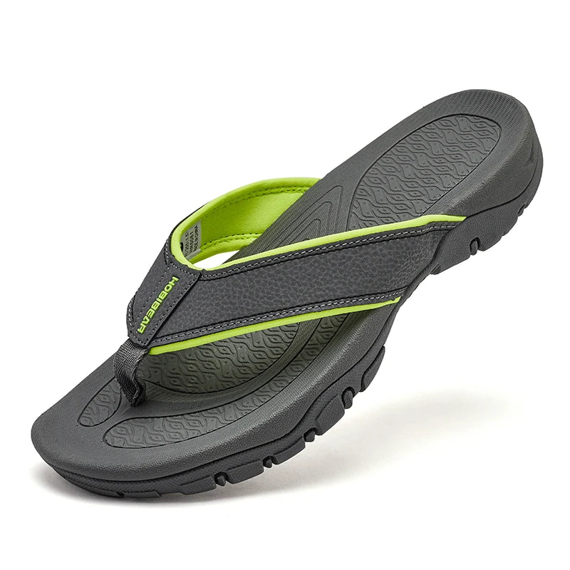Summer PU Leather Slippers Men Flip Flops Beach Shoes Chanclas Hombre Playa Tong Homme Infradito Uomo Plus Big Size 49 50 51 52