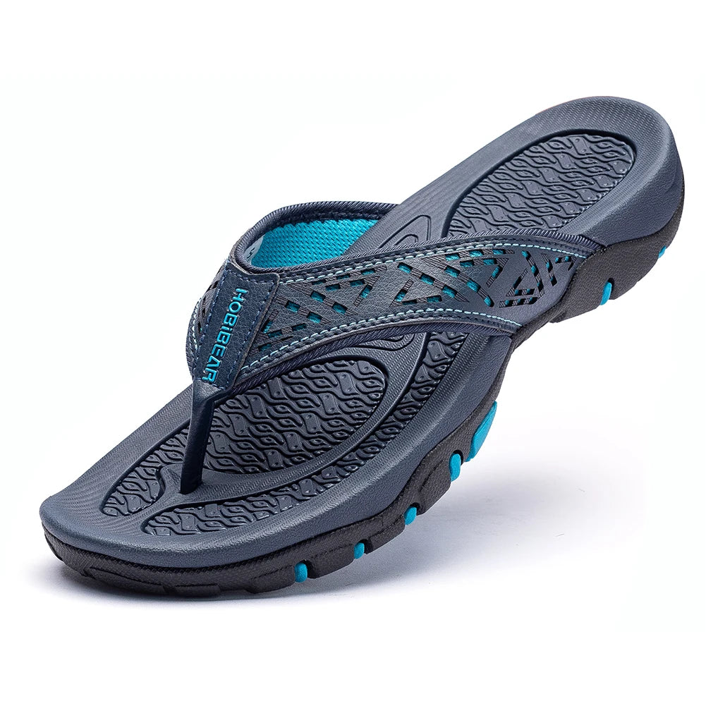 Summer PU Leather Slippers Men Flip Flops Beach Shoes Chanclas Hombre Playa Tong Homme Infradito Uomo Plus Big Size 49 50 51 52