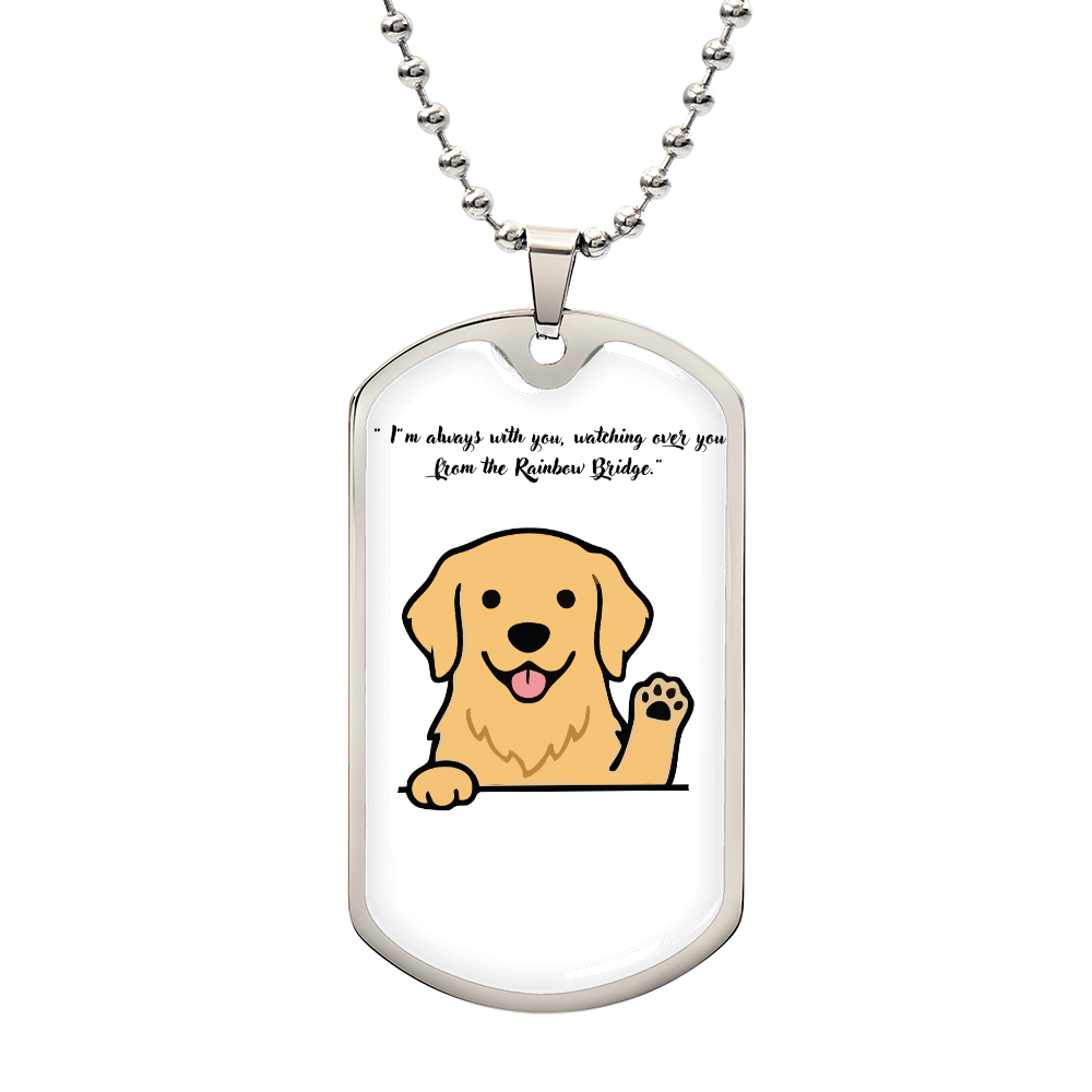 Personalized Dog Memorial Necklace-Forever In My Heart