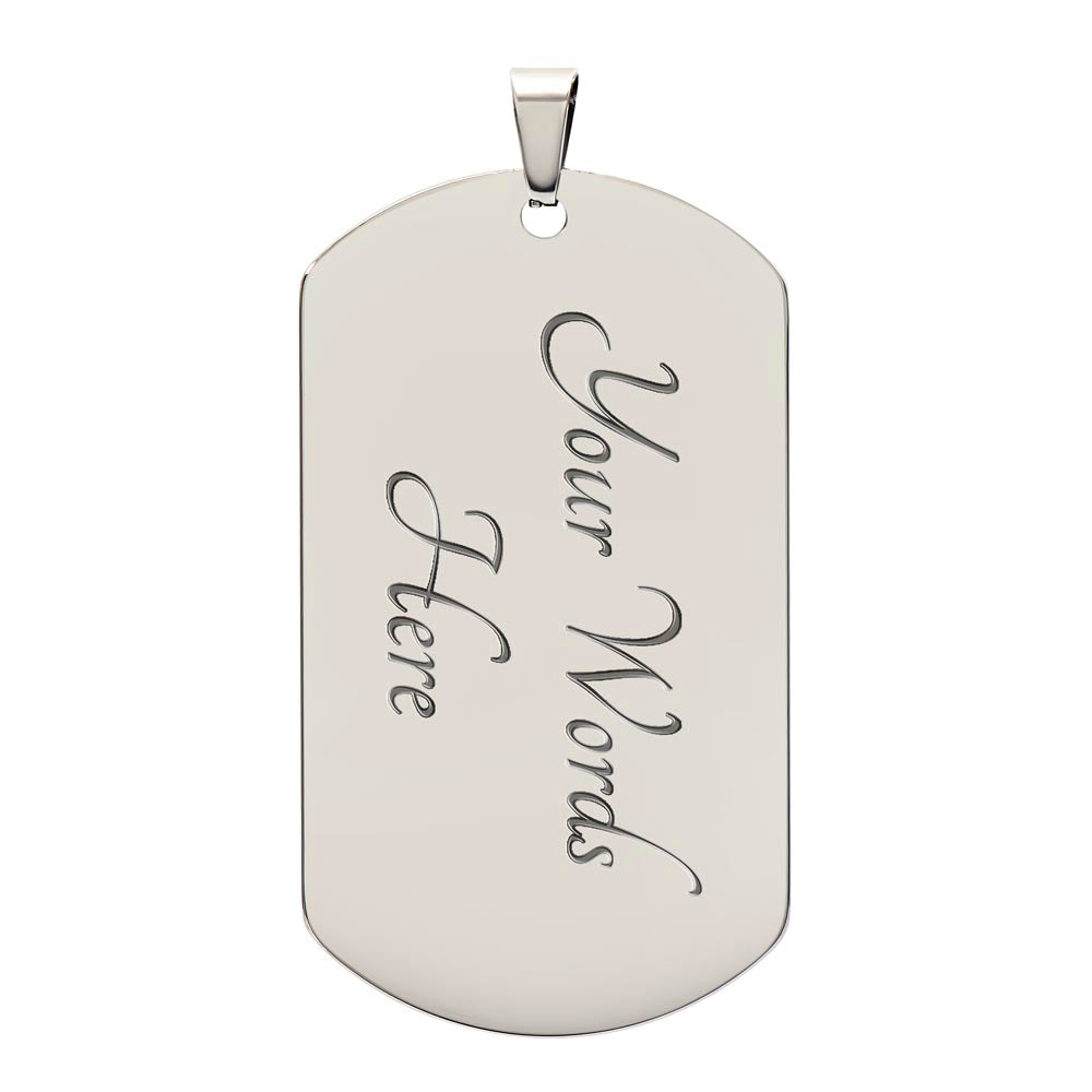 Personalized Dog Memorial Necklace-Forever In My Heart
