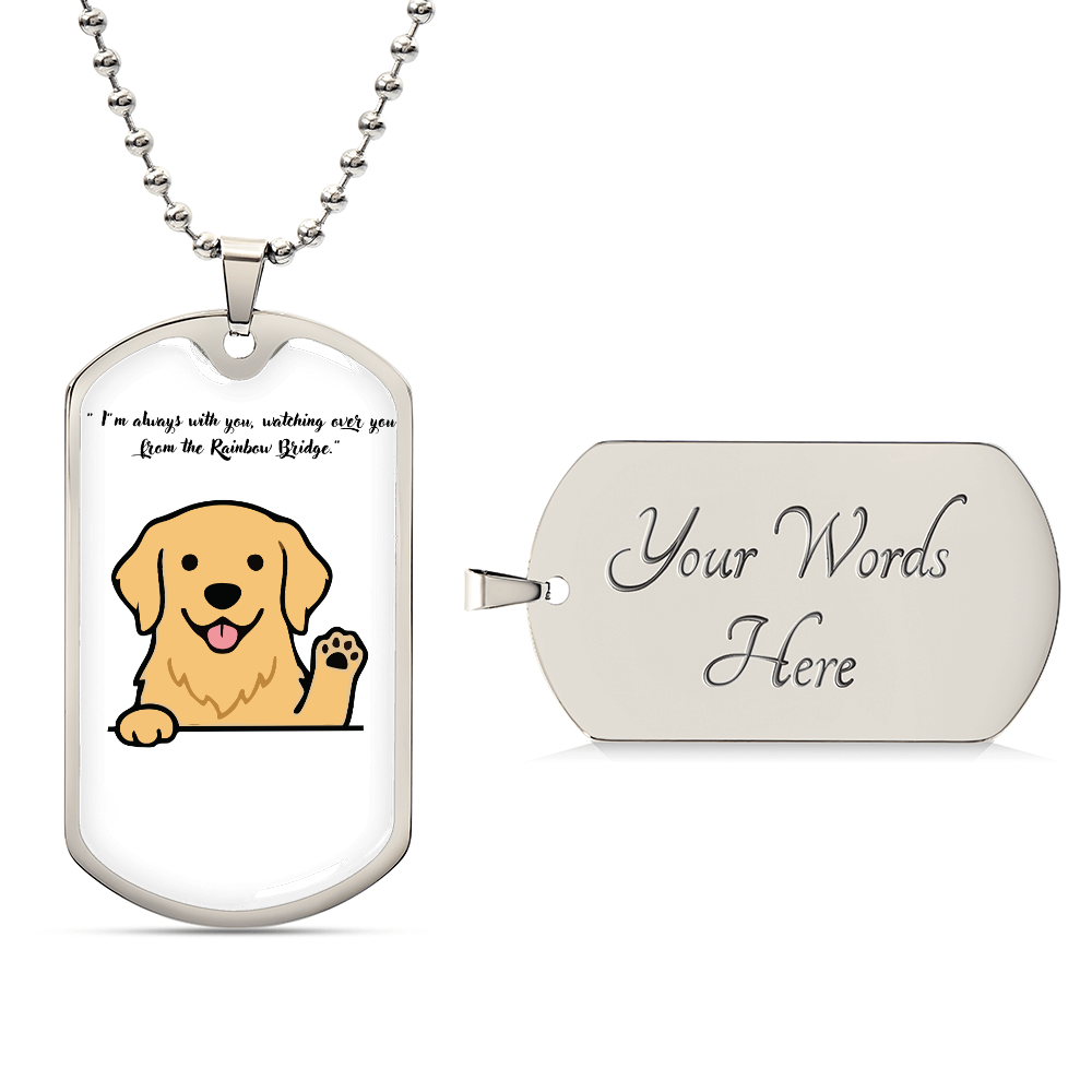 Personalized Dog Memorial Necklace-Forever In My Heart