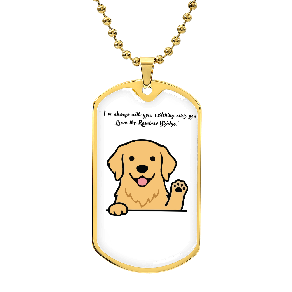 Personalized Dog Memorial Necklace-Forever In My Heart