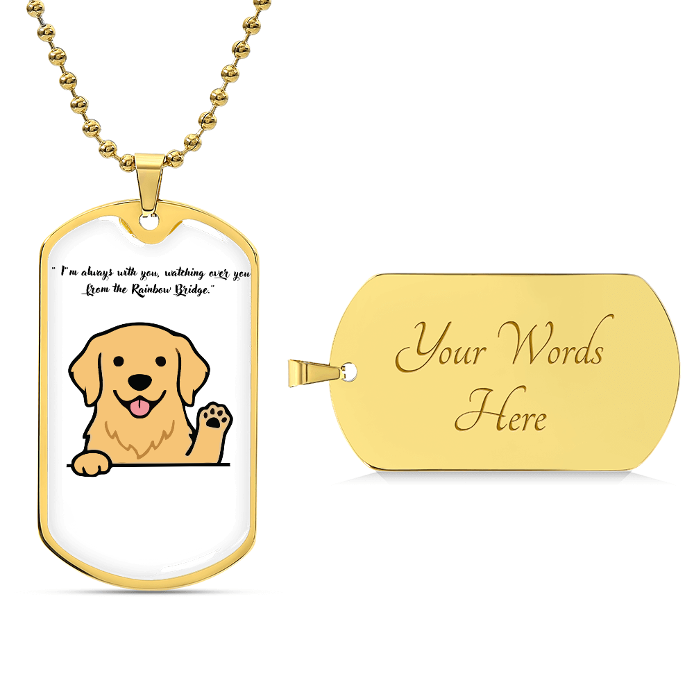 Personalized Dog Memorial Necklace-Forever In My Heart