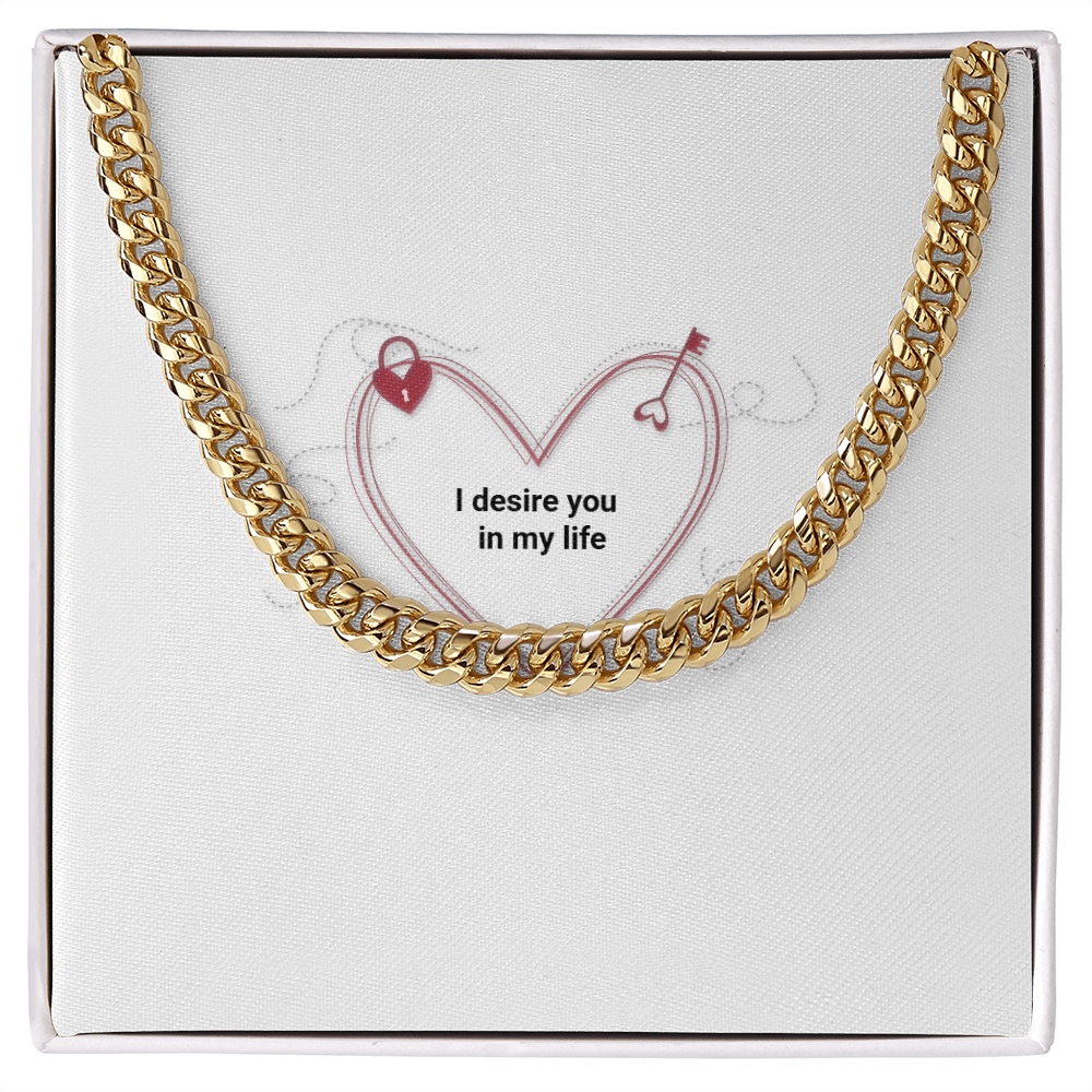 To My Man- Luxury Cuban Link Chain