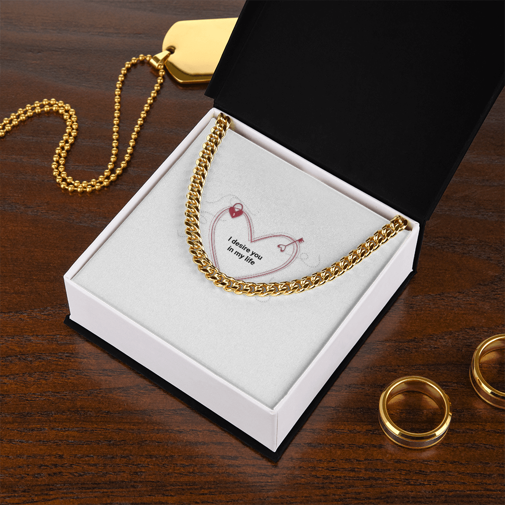 To My Man- Luxury Cuban Link Chain