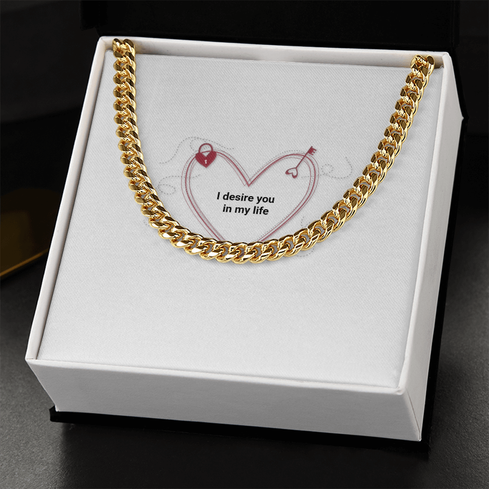 To My Man- Luxury Cuban Link Chain