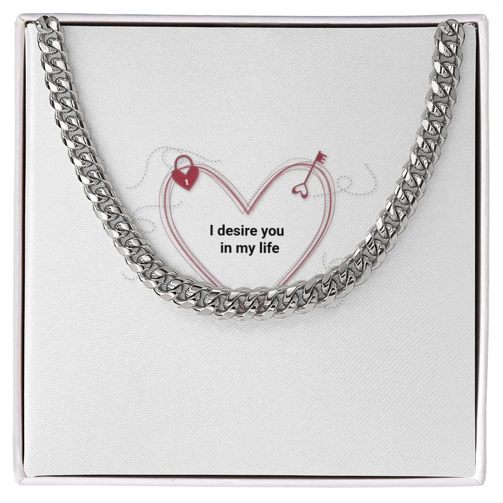 To My Man- Luxury Cuban Link Chain