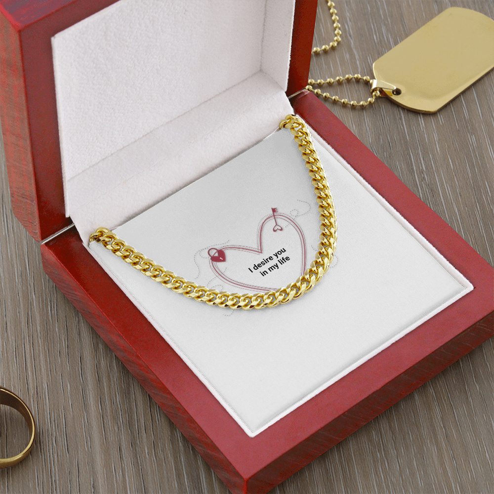 To My Man- Luxury Cuban Link Chain