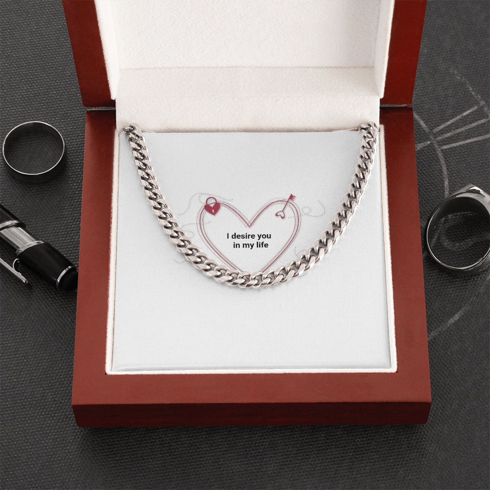 To My Man- Luxury Cuban Link Chain