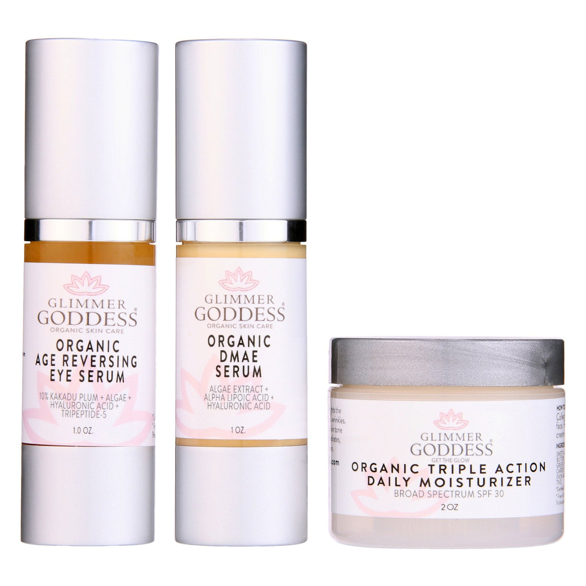 Organic Anti-Wrinkle Trio – 3-Step Collagen Boosting System